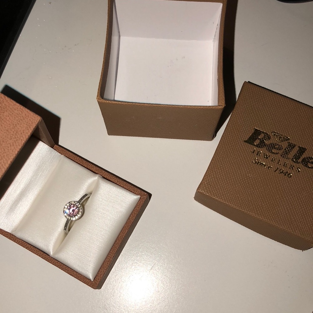Sterling Silver Pink Sapphire Belle Jewelers Ring